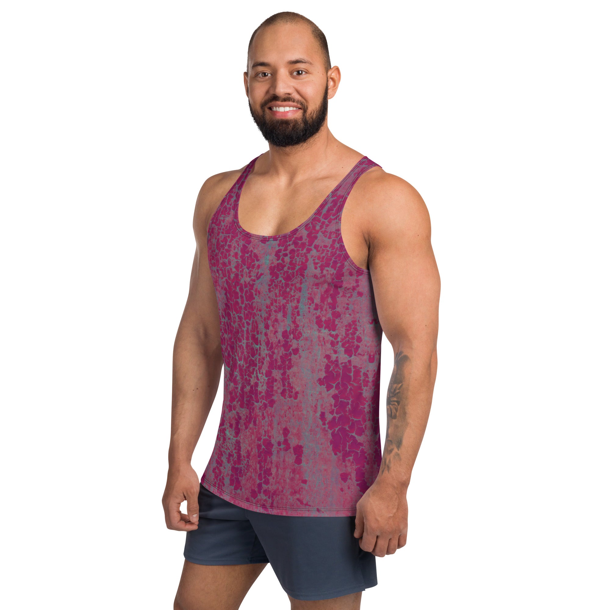 Vibrant Rainbow Radiance Men's Tank - Summer Essential