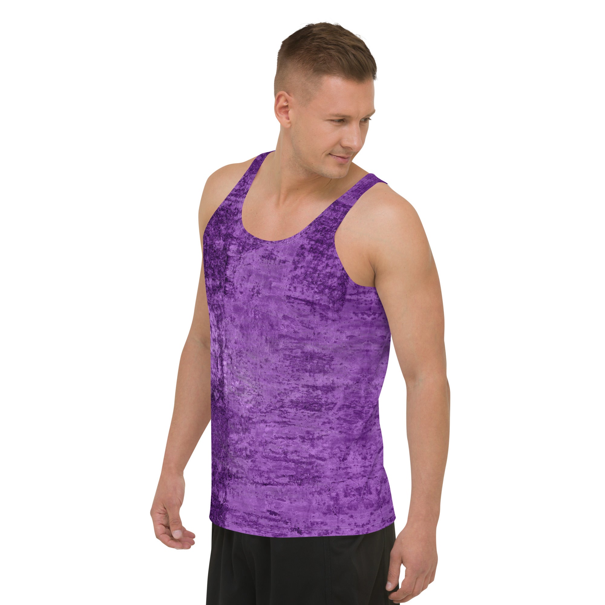 Men's Tank Top Featuring Dynamic Vibrant Vortex Design