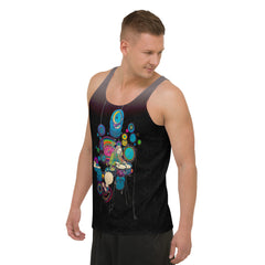 Blossom Bliss Men's Tank Top back view