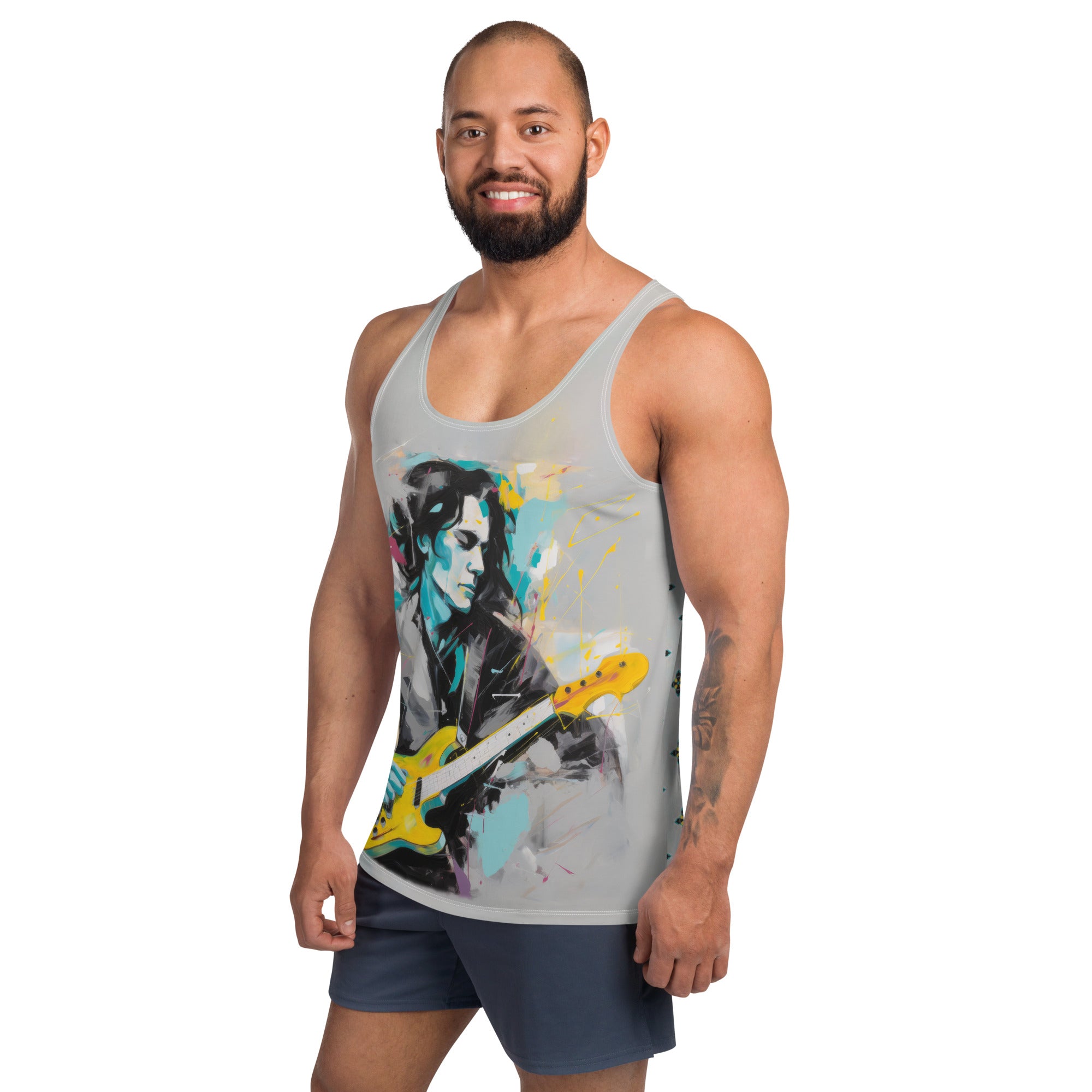 Stylish Lunar Phase tank top for men.