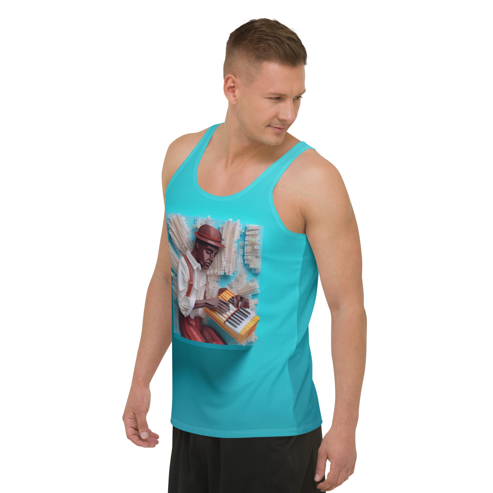 Stylish Men's Tank Top Featuring Eagle Artwork.