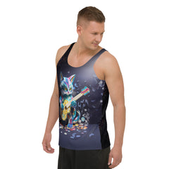 Comfortable Kirigami Bamboo Whisper Men's Tank Top for casual wear.