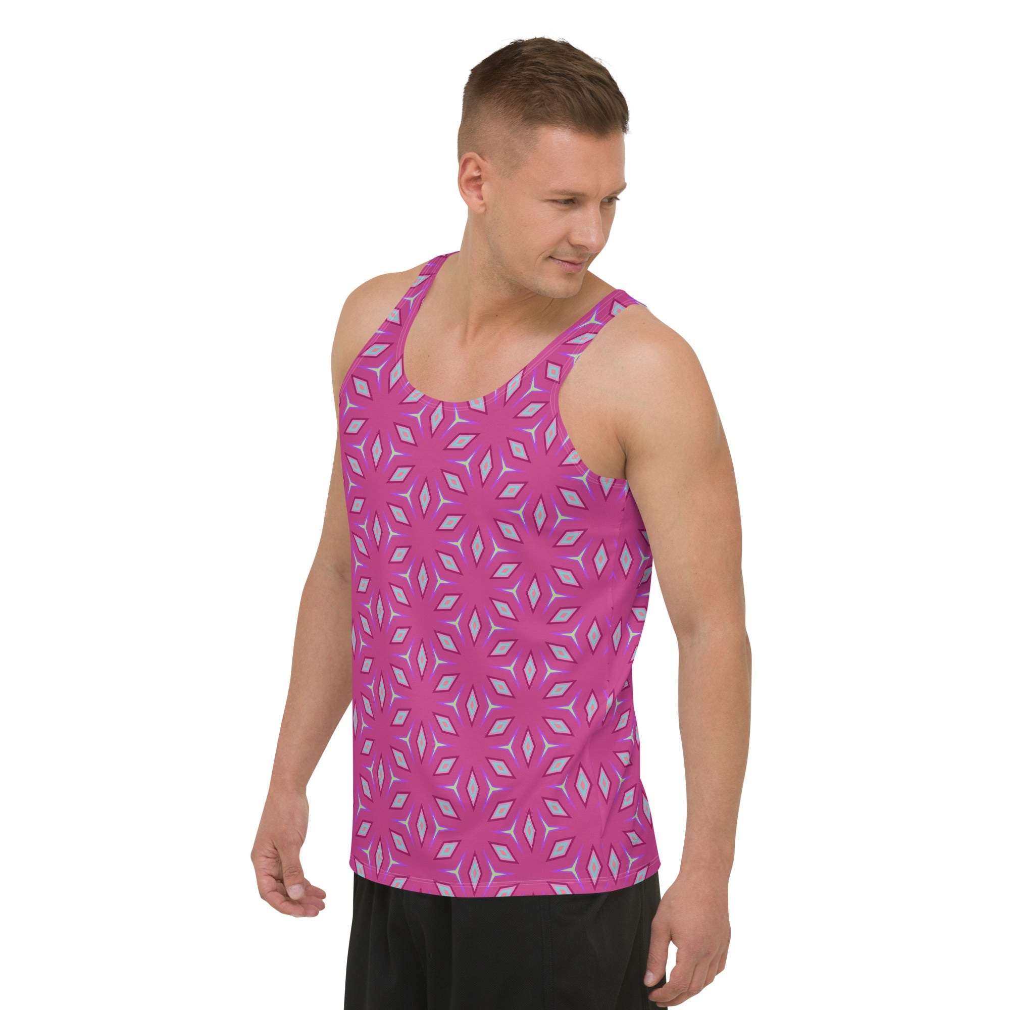 Close-up of Digital Dreams Men's Tank Top design