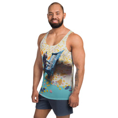 Comfortable Origami Eagle Ascend Men's Tank Top.