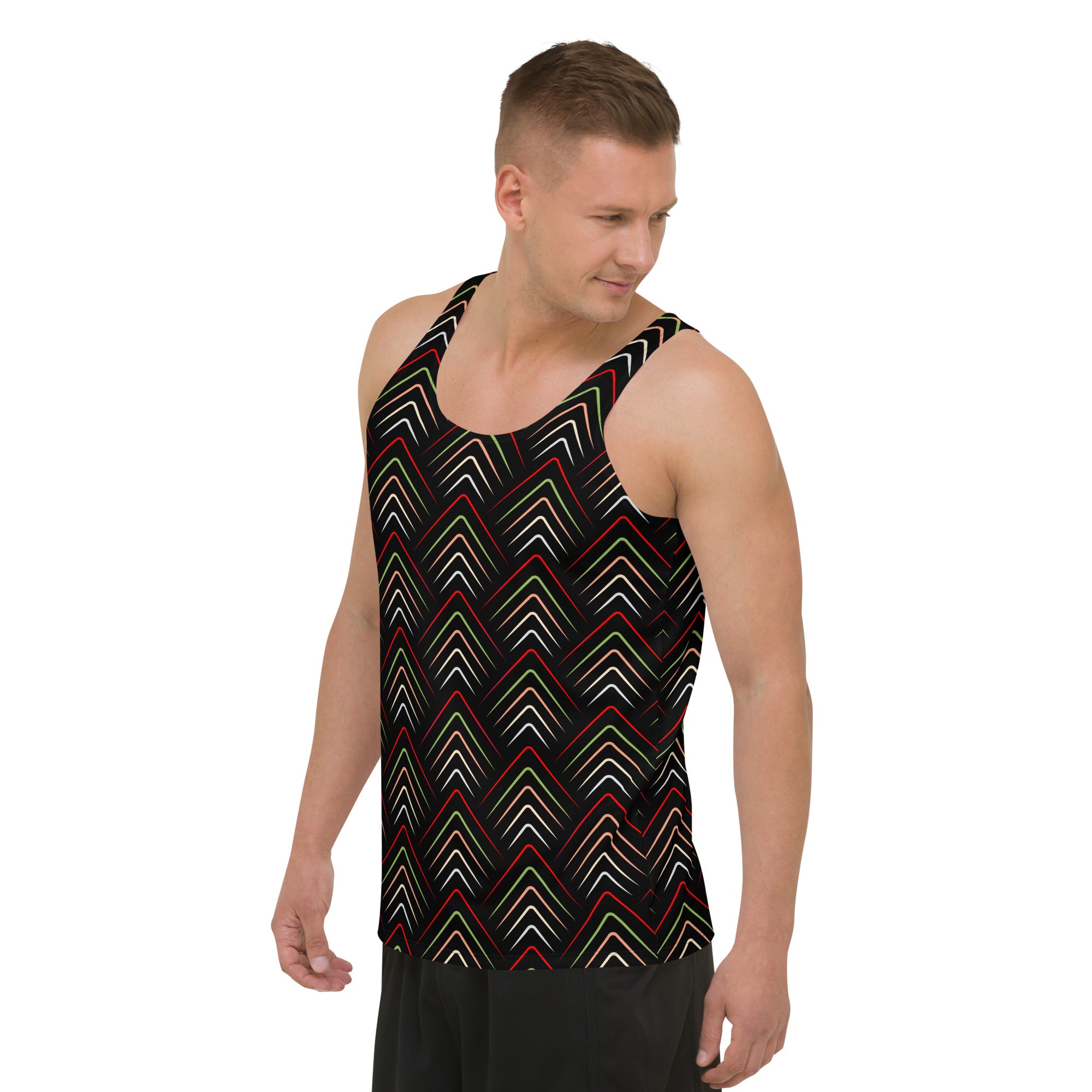 Casual style Digital Matrix Men's Tank Top outfit