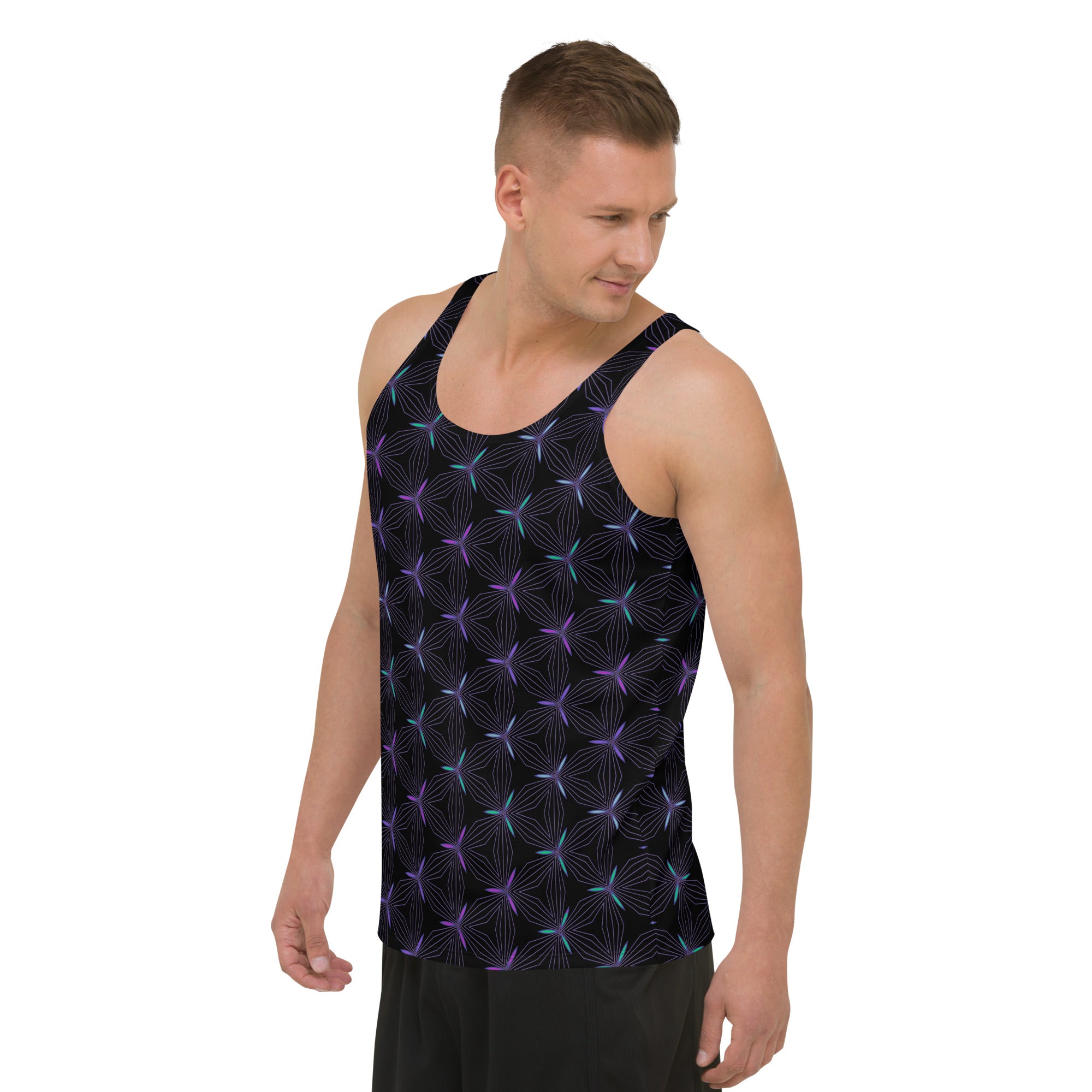 Digital Pixels pattern on Men's Tank Top