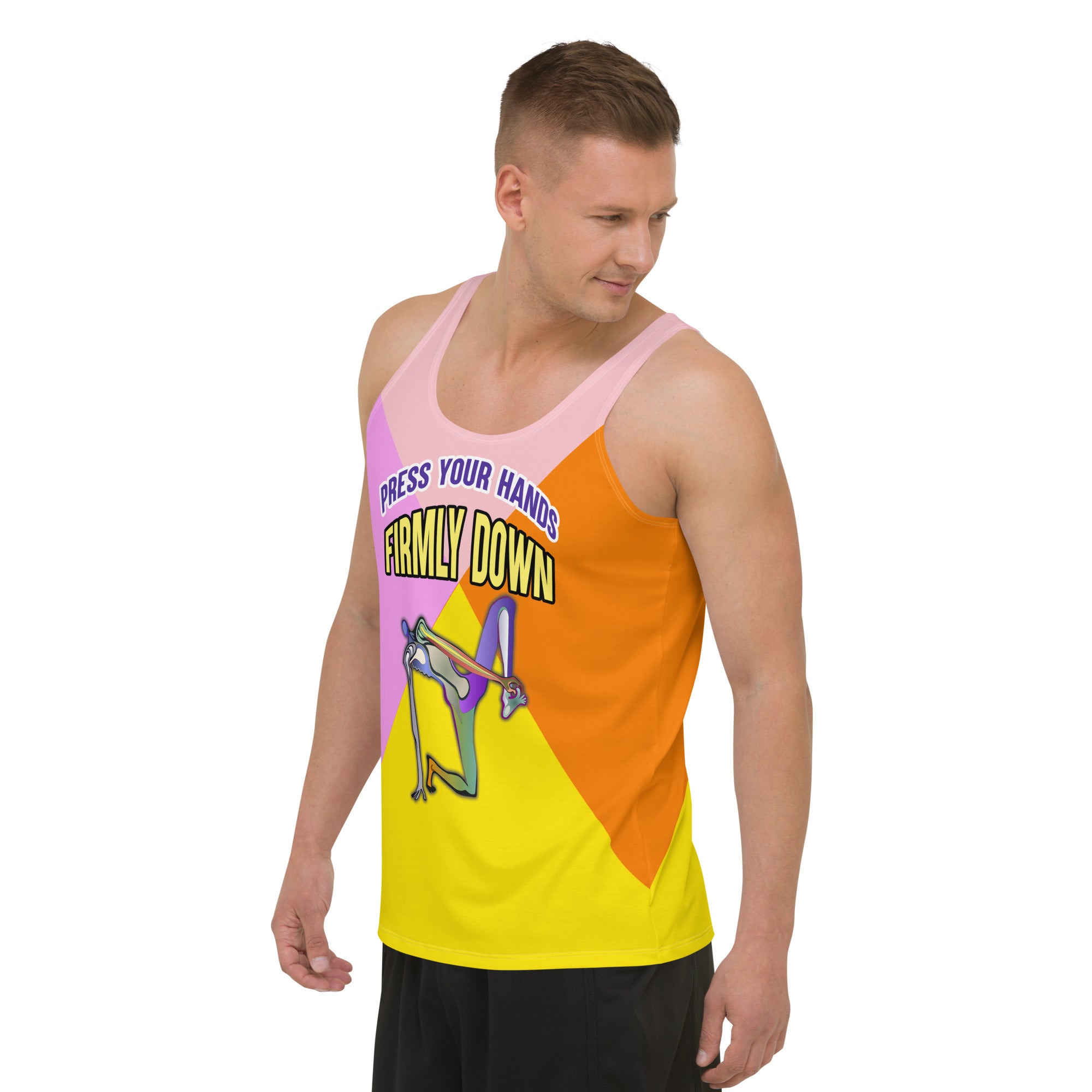 Back view of Yogi Spirit Men's Tank Top.