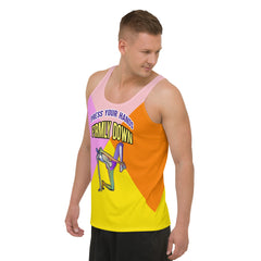 Back view of Yogi Spirit Men's Tank Top.