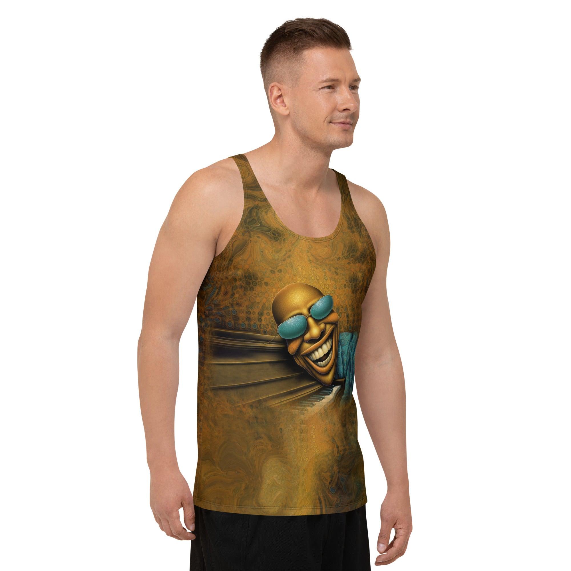 High-Quality Men's Tank Top with Reflective Design.