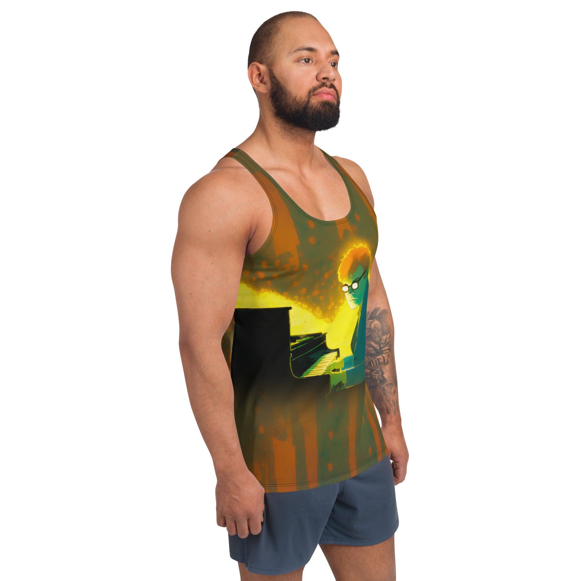 NS 832 Men's athletic tank top styled for casual wear.