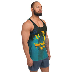 NS 837 Men's Tank Top styled for a casual outing.