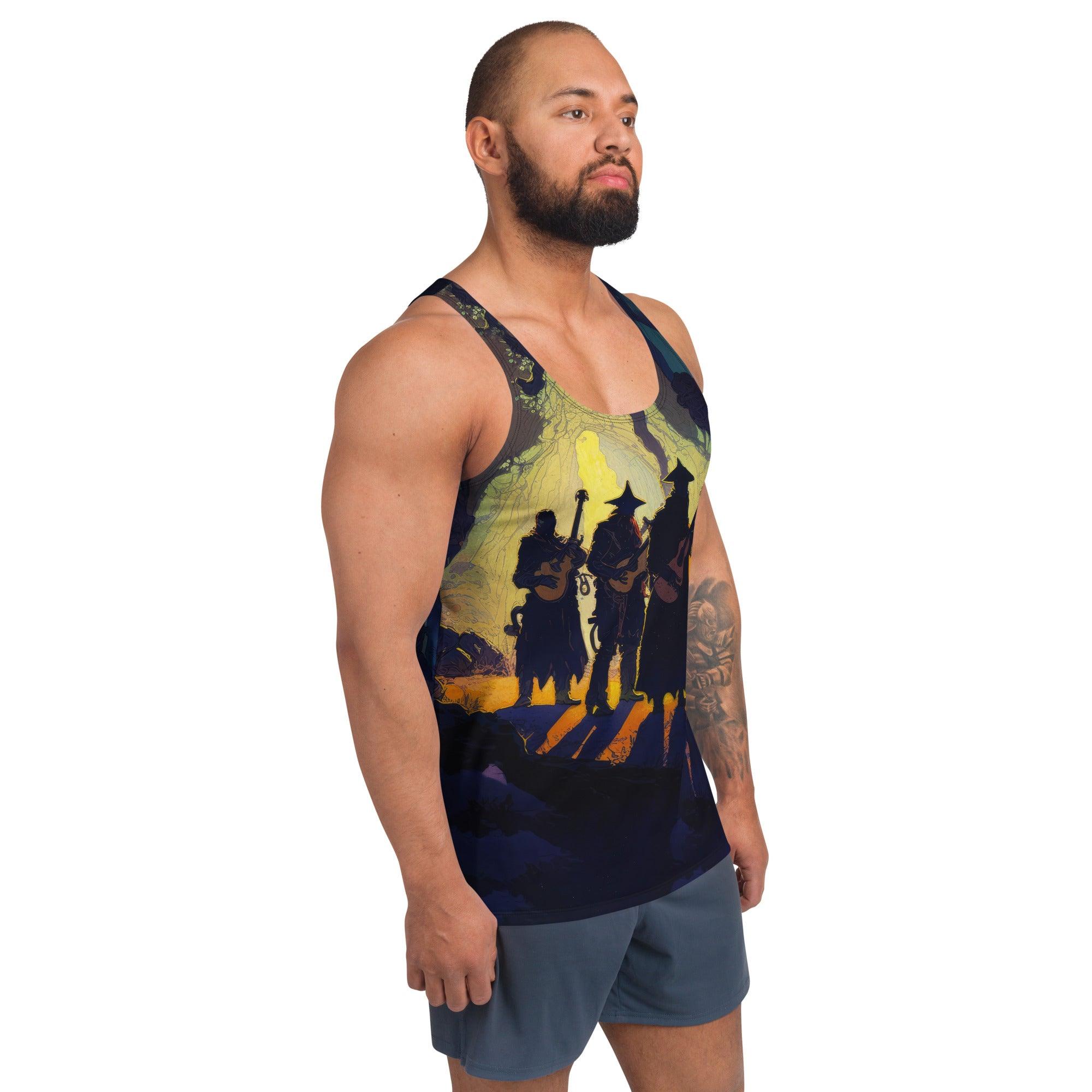 NS 848 Men's Tank Top casual styling outdoors.