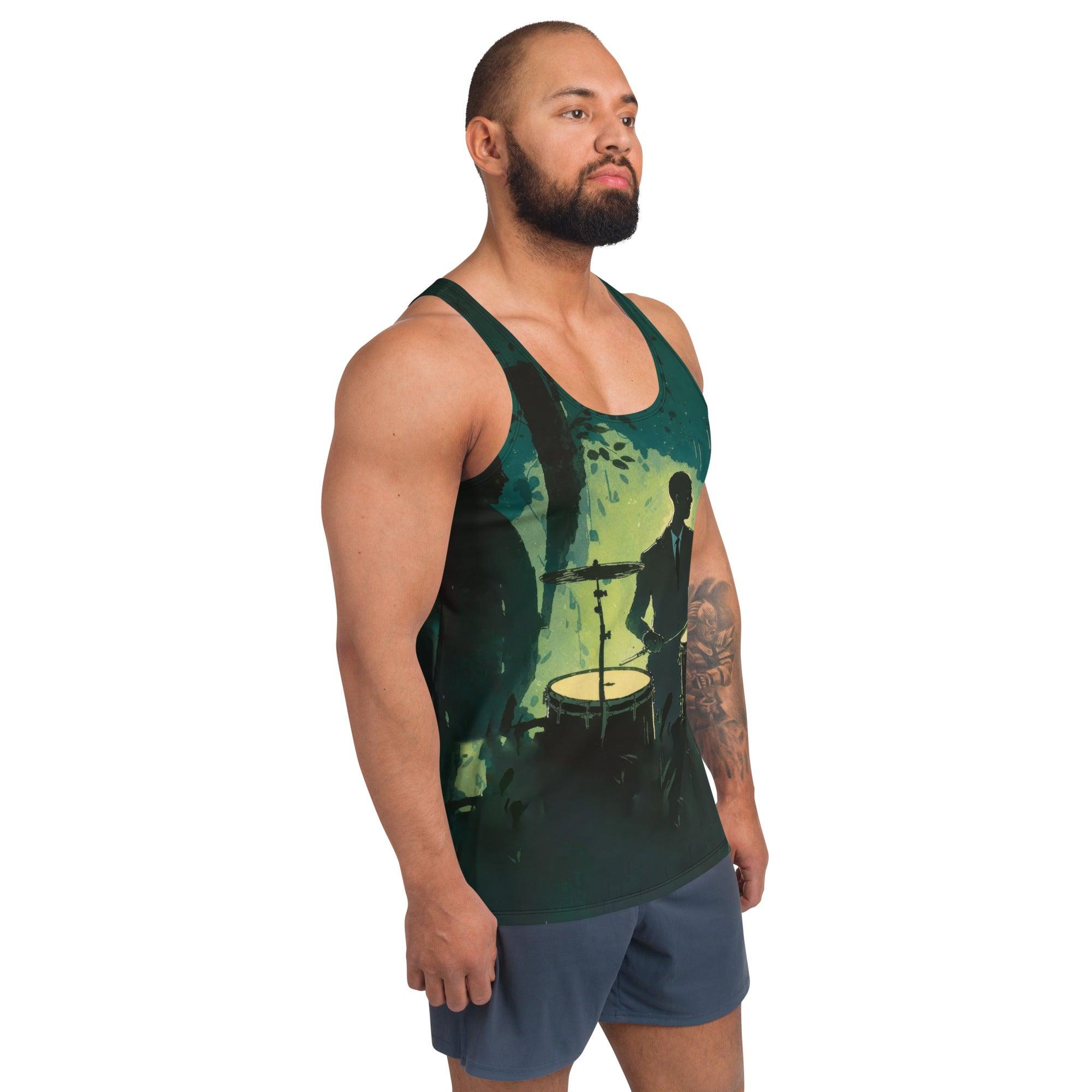 NS 872 Tank Top for men styled for gym.