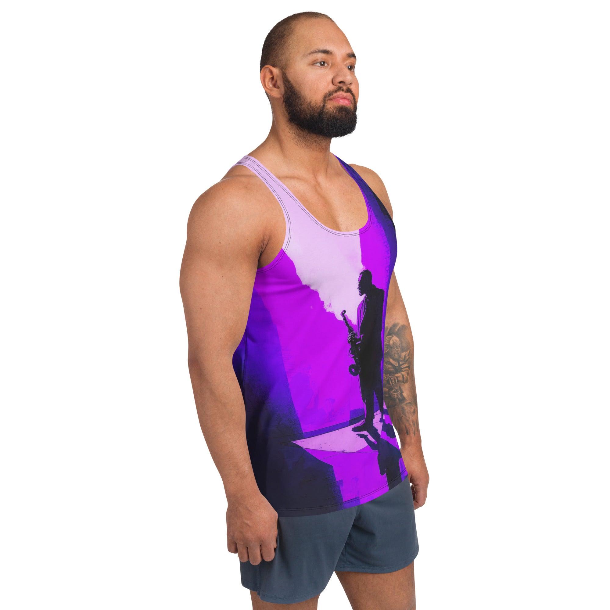 NS-974 Men's Tank Top side view showcasing fit