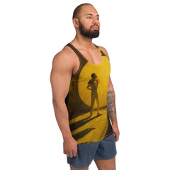 High-quality SurArt 99 Men's Tank, showcasing bold and creative visuals for the fashion-forward surfer.