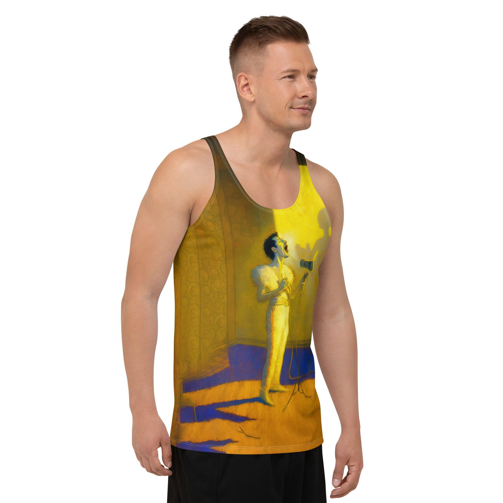 Eye-catching SurArt 101 Tank Top design, setting a new standard in surf-inspired fashion.