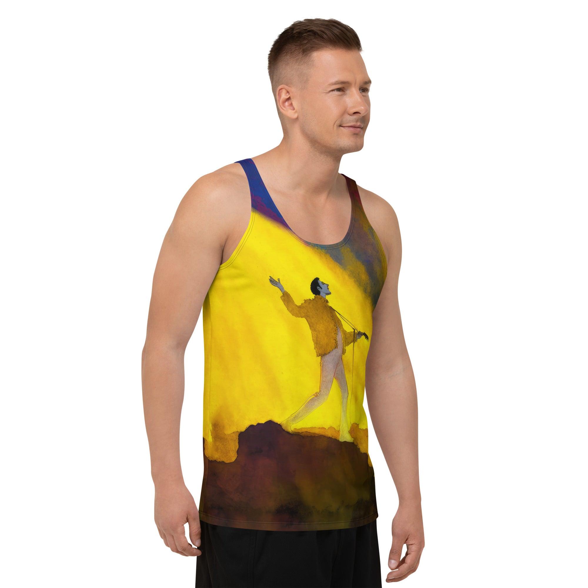 Unique and stylish SurArt 106 Tank Top, offering a fresh take on surf culture fashion.