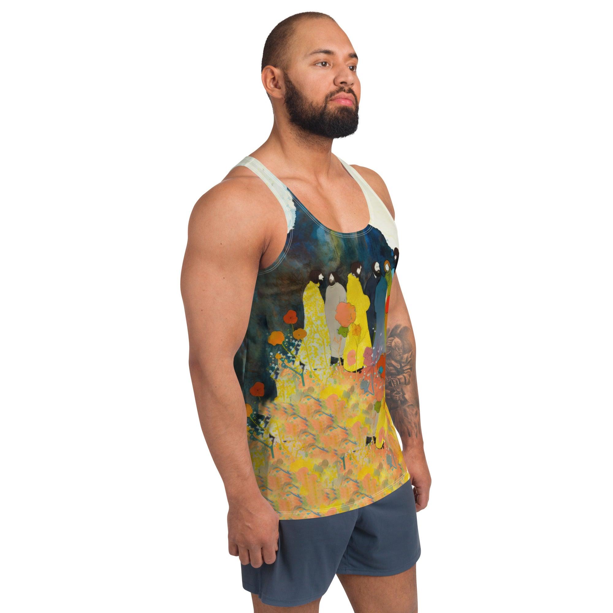 Exclusive SurArt 126 Tank Top design, offering a fresh look for art and surf enthusiasts.