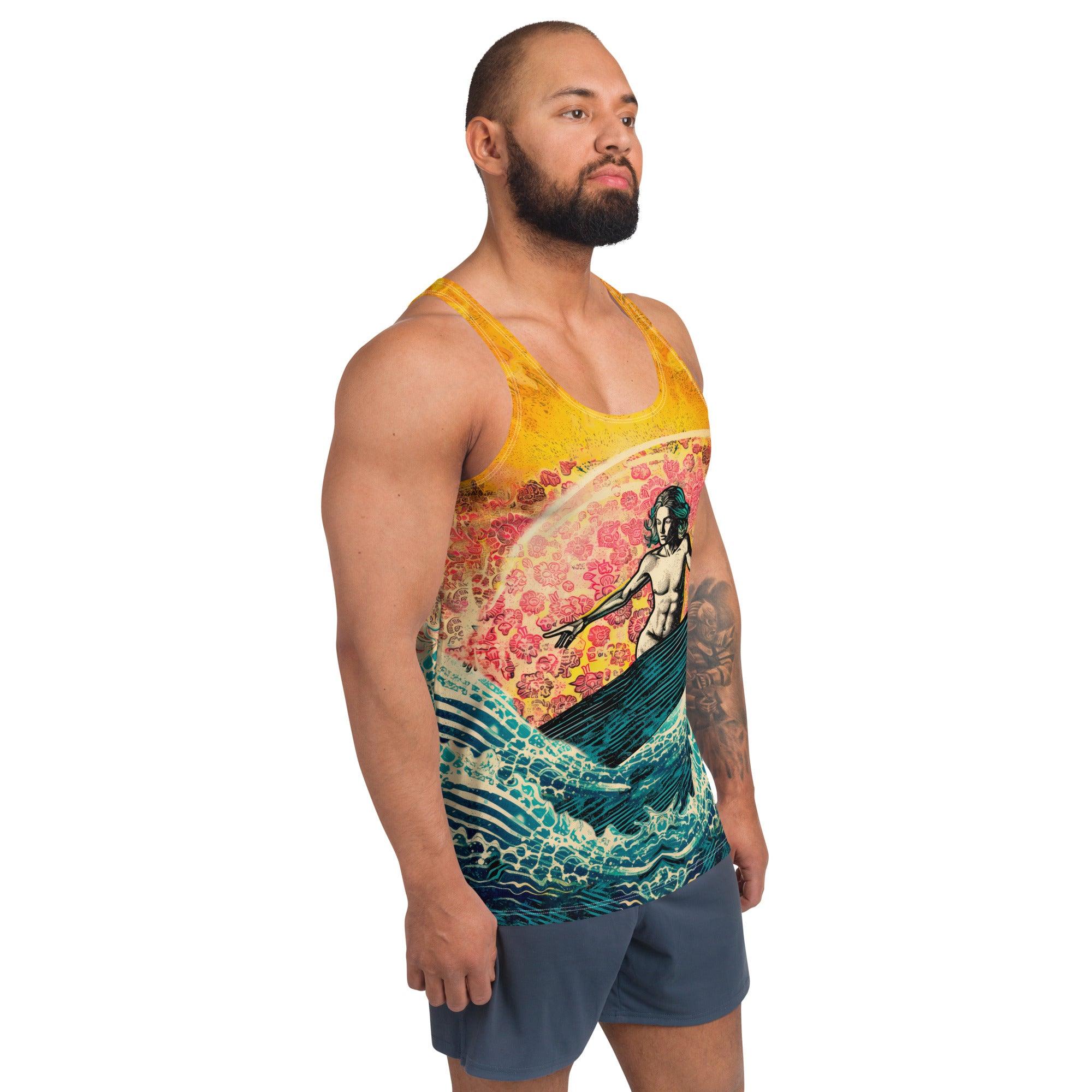 Men's Surfer's Dream All-Over Print Tank Top Surfing In Paradise - Beyond T-shirts