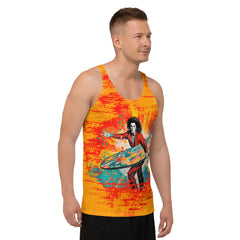 Men's Surfer's Paradise All-Over Print Tank Top Catch The Perfect Break - Beyond T-shirts