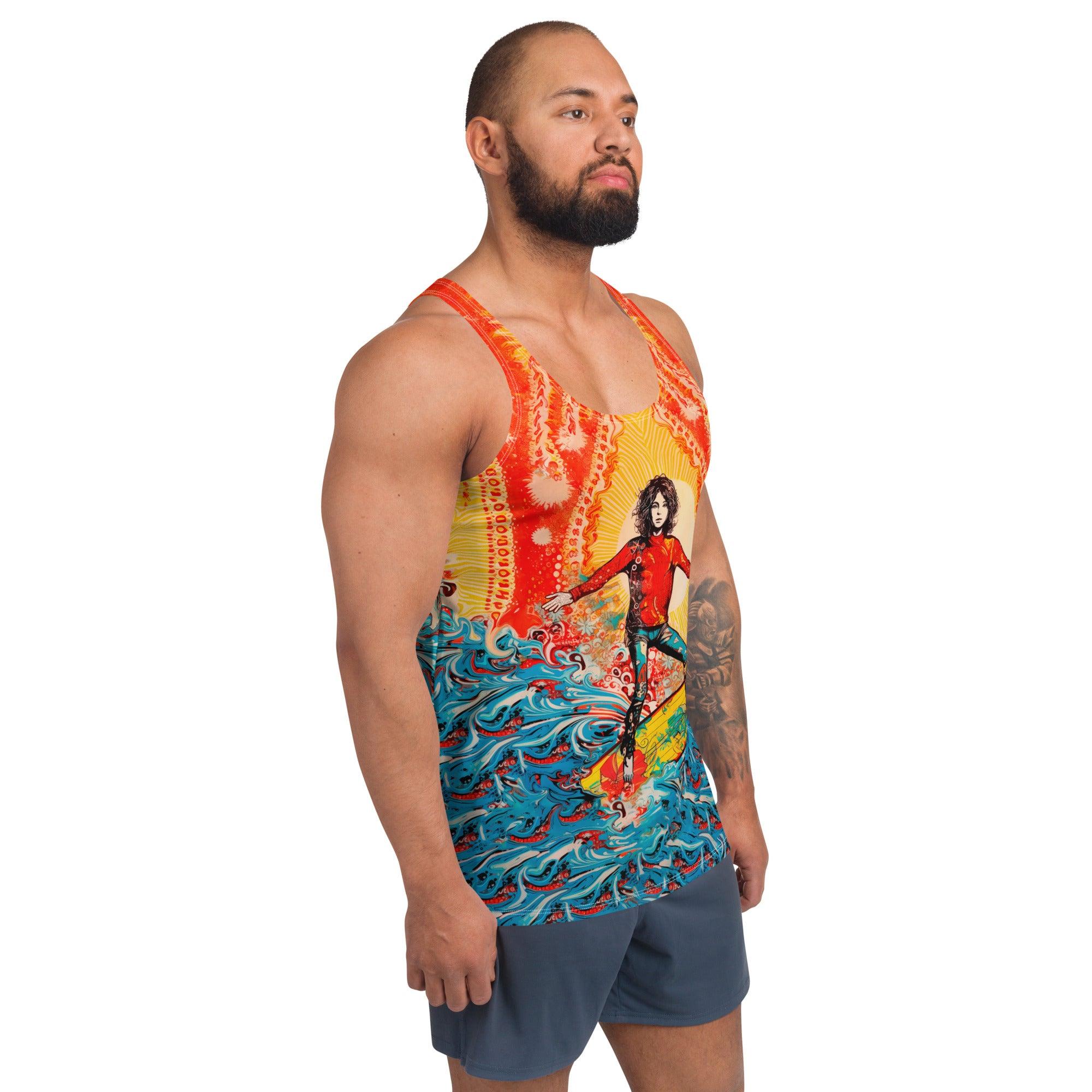 Surf Adventure Awaits All-Over Print Men's Tank Top Embrace The Call Of The Sea - Beyond T-shirts