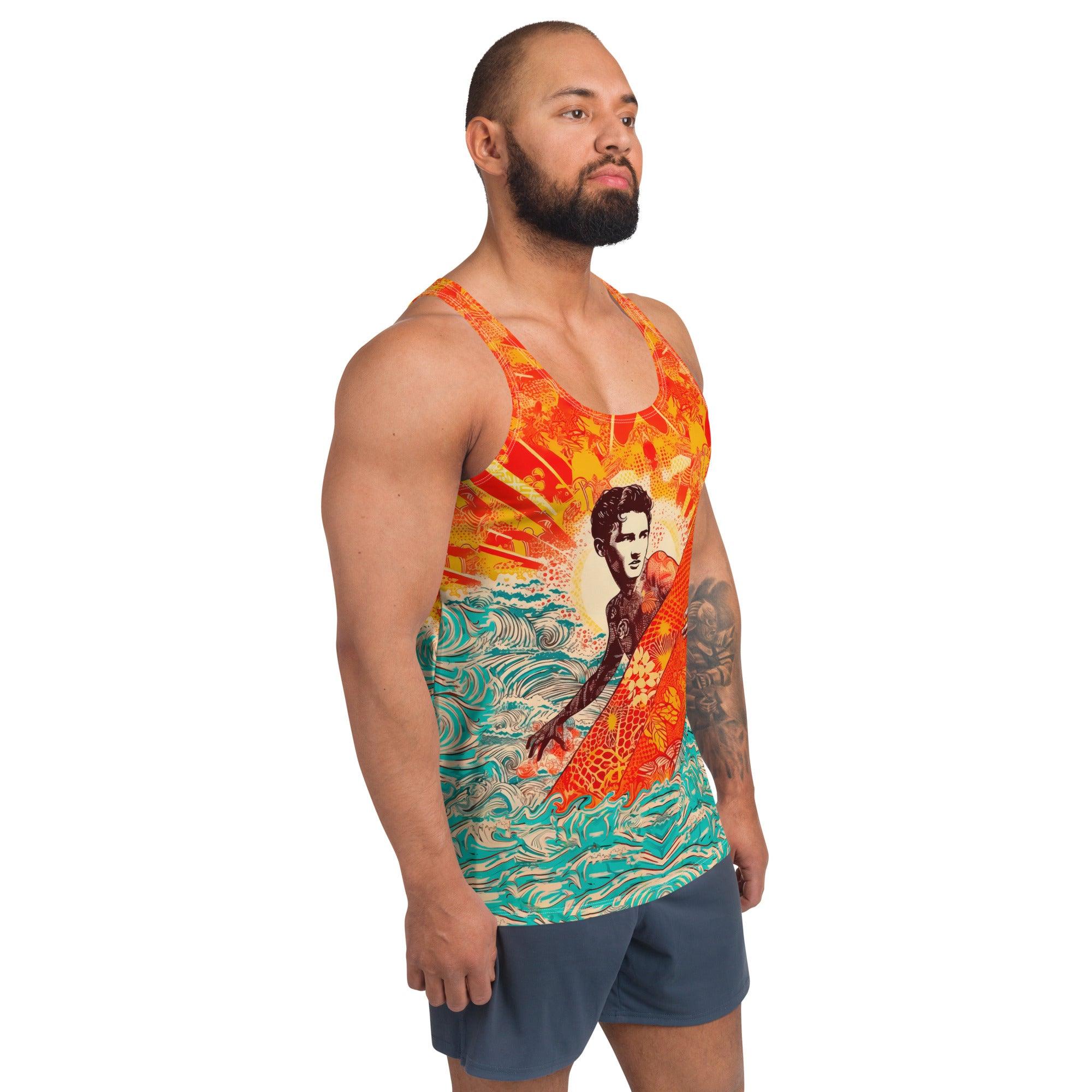 Men's Surfing Dream All-Over Print Tank Top Surf's Calling - Beyond T-shirts