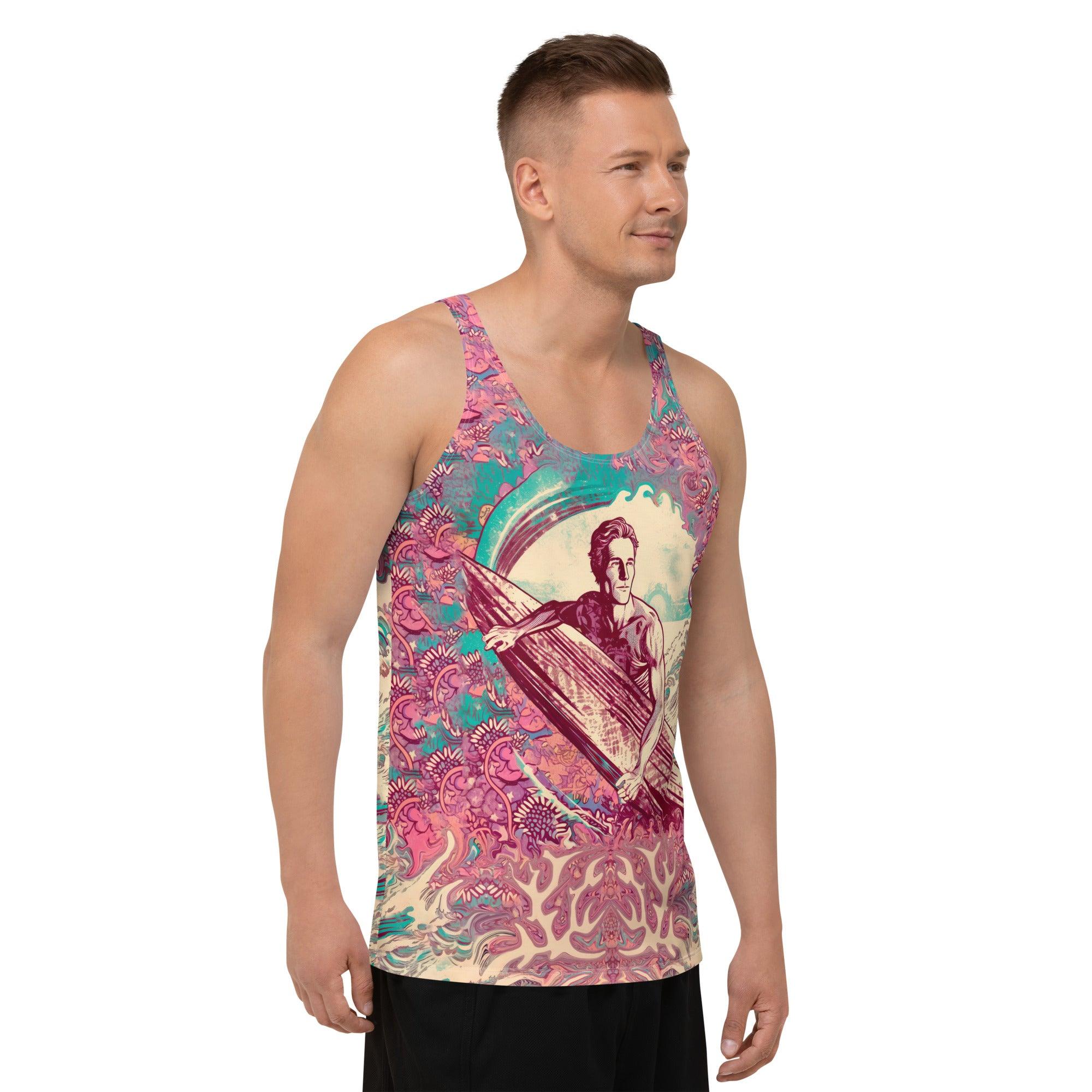 Men's Surfing Adventure All-Over Print Tank Top Chasing Waves - Beyond T-shirts