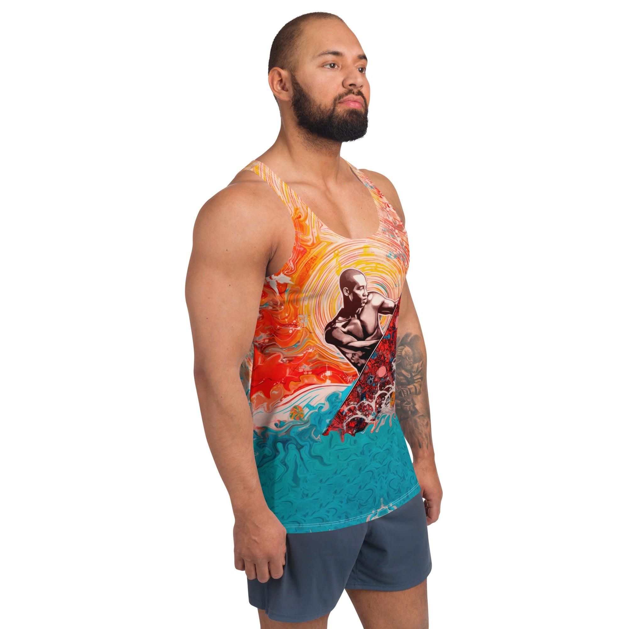 Surf's Calling All-Over Print Men's Tank Top Ride The Waves With Passion - Beyond T-shirts