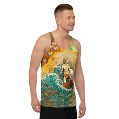 Island Surf Vibes All-Over Print Tank Top - Beyond T-shirts