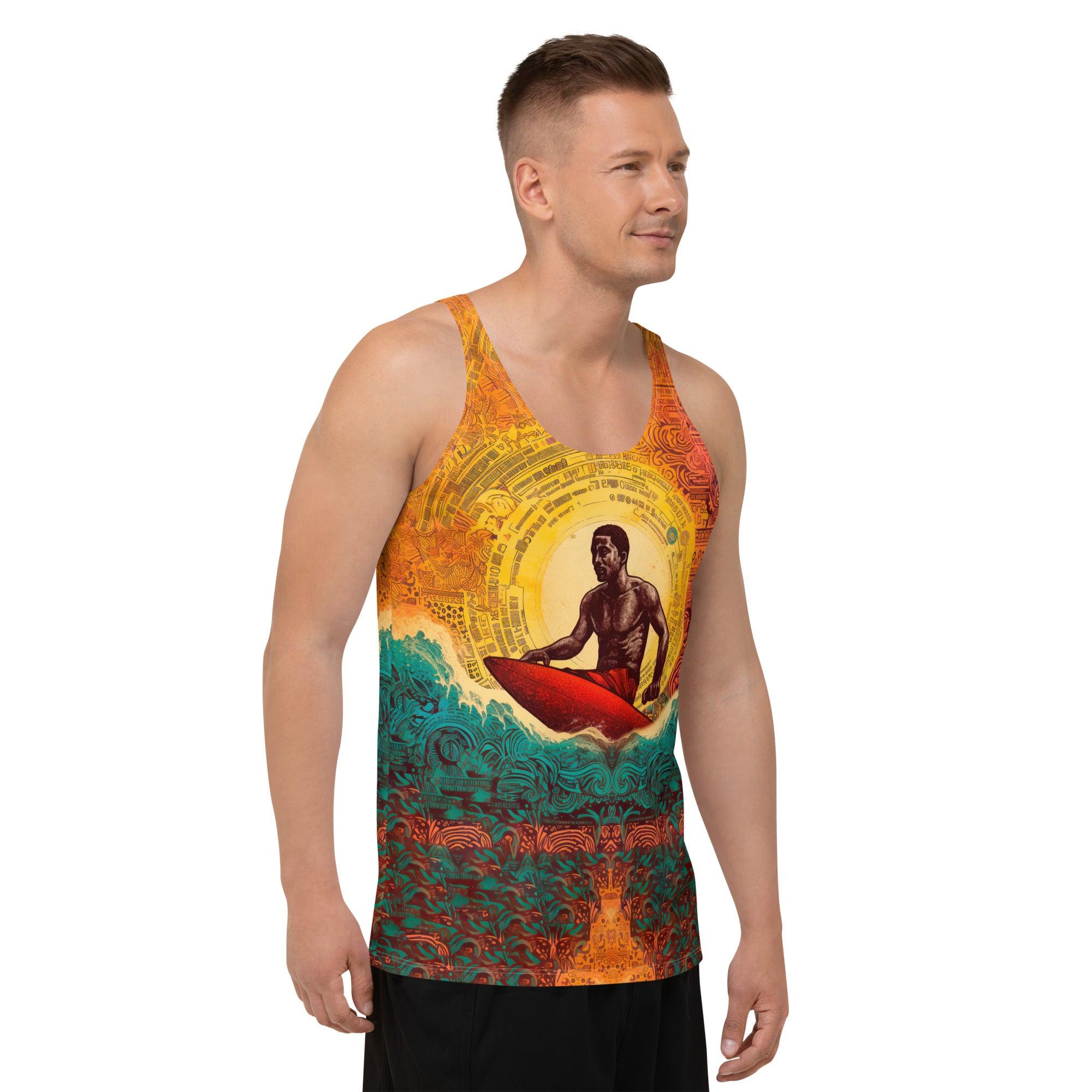 Surfing Fusion Men's All-Over Print Tank Top - Beyond T-shirts