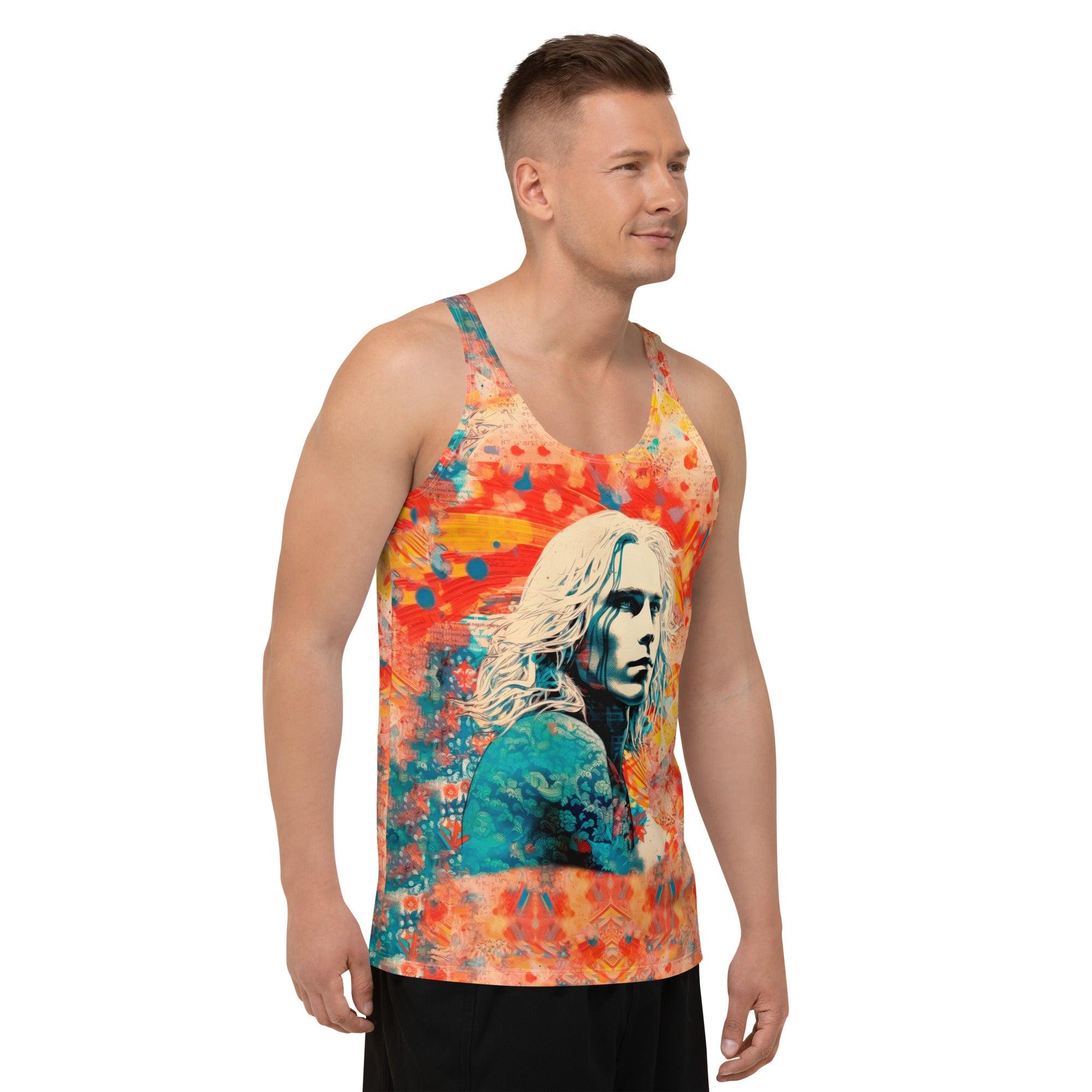 Wave Artistry All-Over Print Tank Tee - Beyond T-shirts