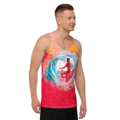 Coastal Reflections Men's All-Over Print Tank Top - Beyond T-shirts