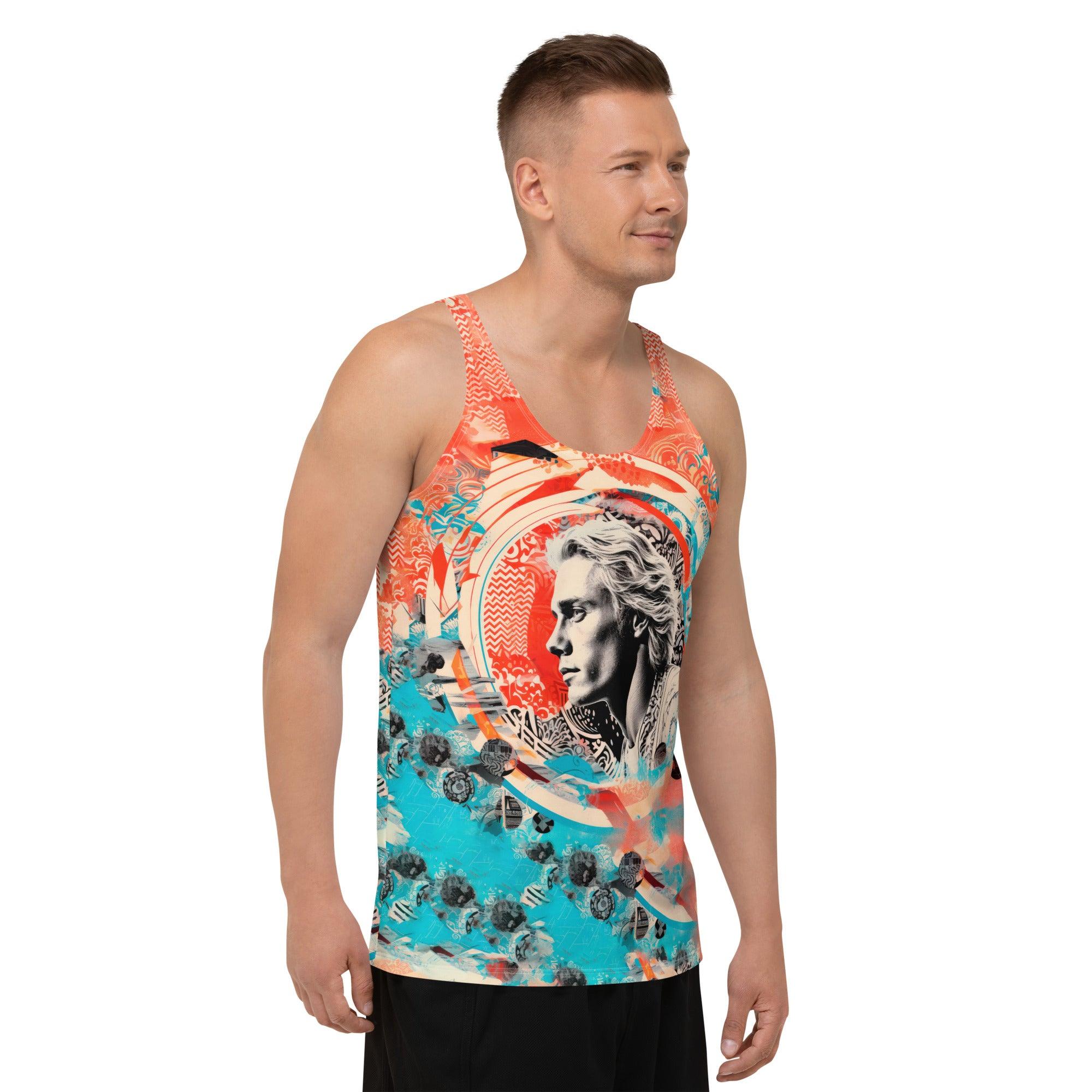 Aquatic Serenade All-Over Print Tank Tee - Beyond T-shirts