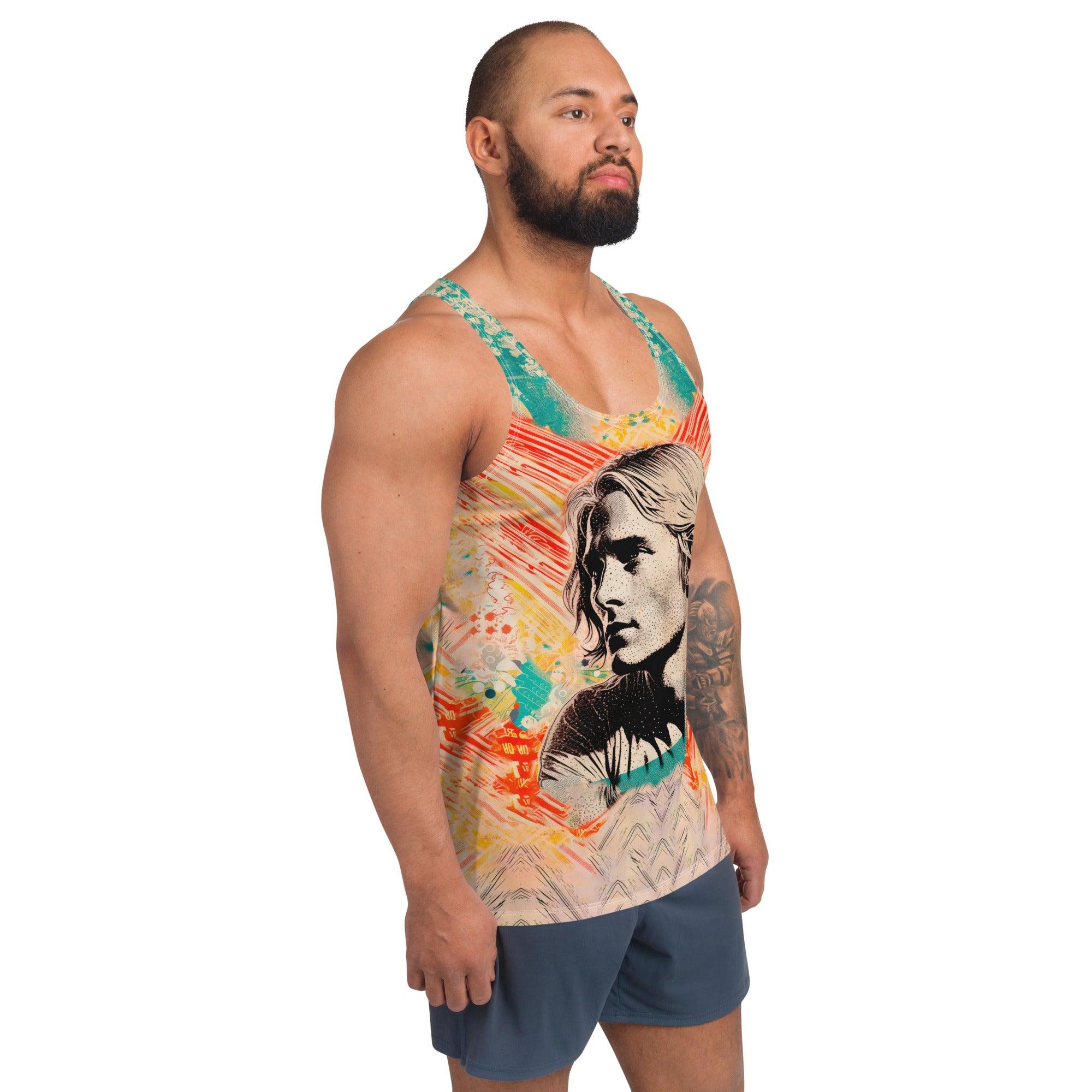 Coastal Adventure Awaits Men's All-Over Print Tank Top - Beyond T-shirts