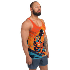 Vibrant Vogue All-Over Print Men's Tank Top - Beyond T-shirts