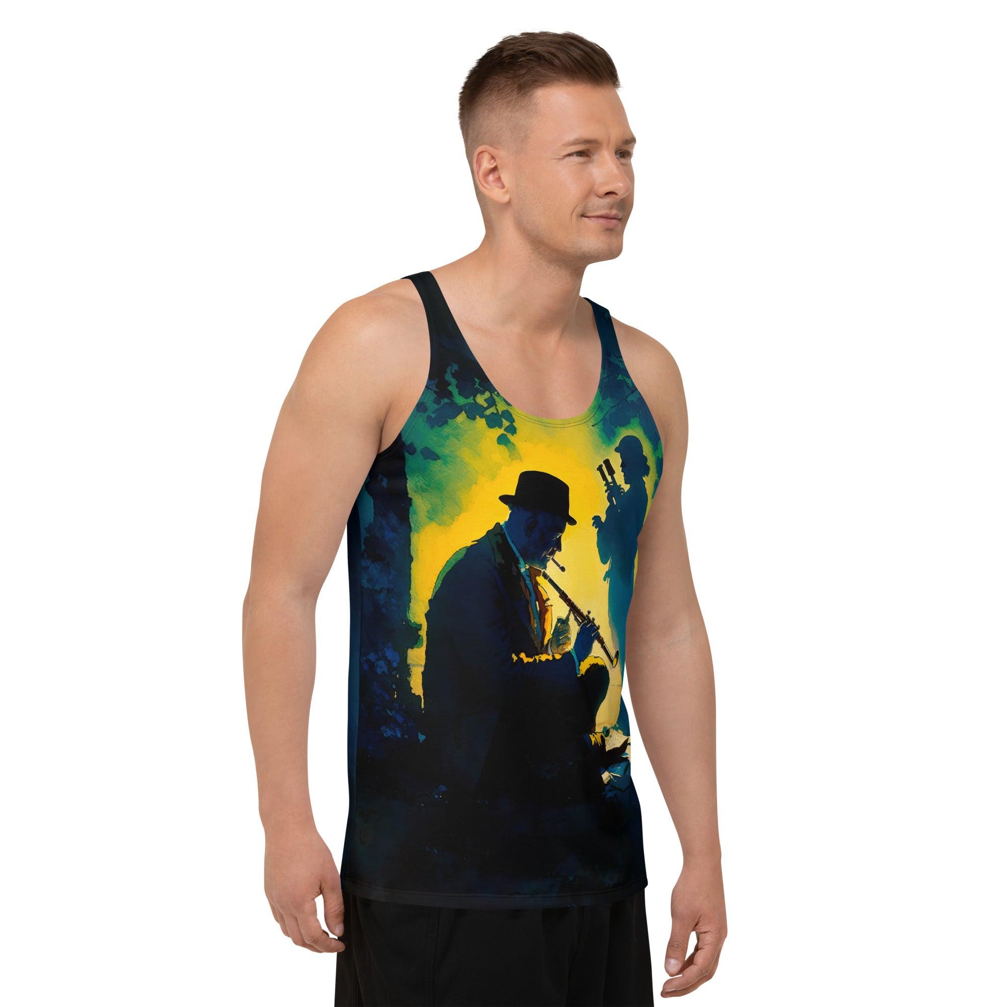 Retro Vinyl Record Men's Tank Top - Music Lover's Delight - Beyond T-shirts