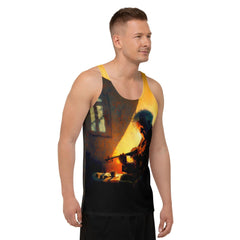 Sonic Splash: Men's All-Over Print Musician's Tank - Beyond T-shirts