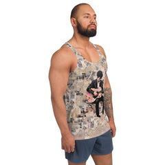 Dynamic Rhythms Men's Music-Inspired Tank Top - Beyond T-shirts