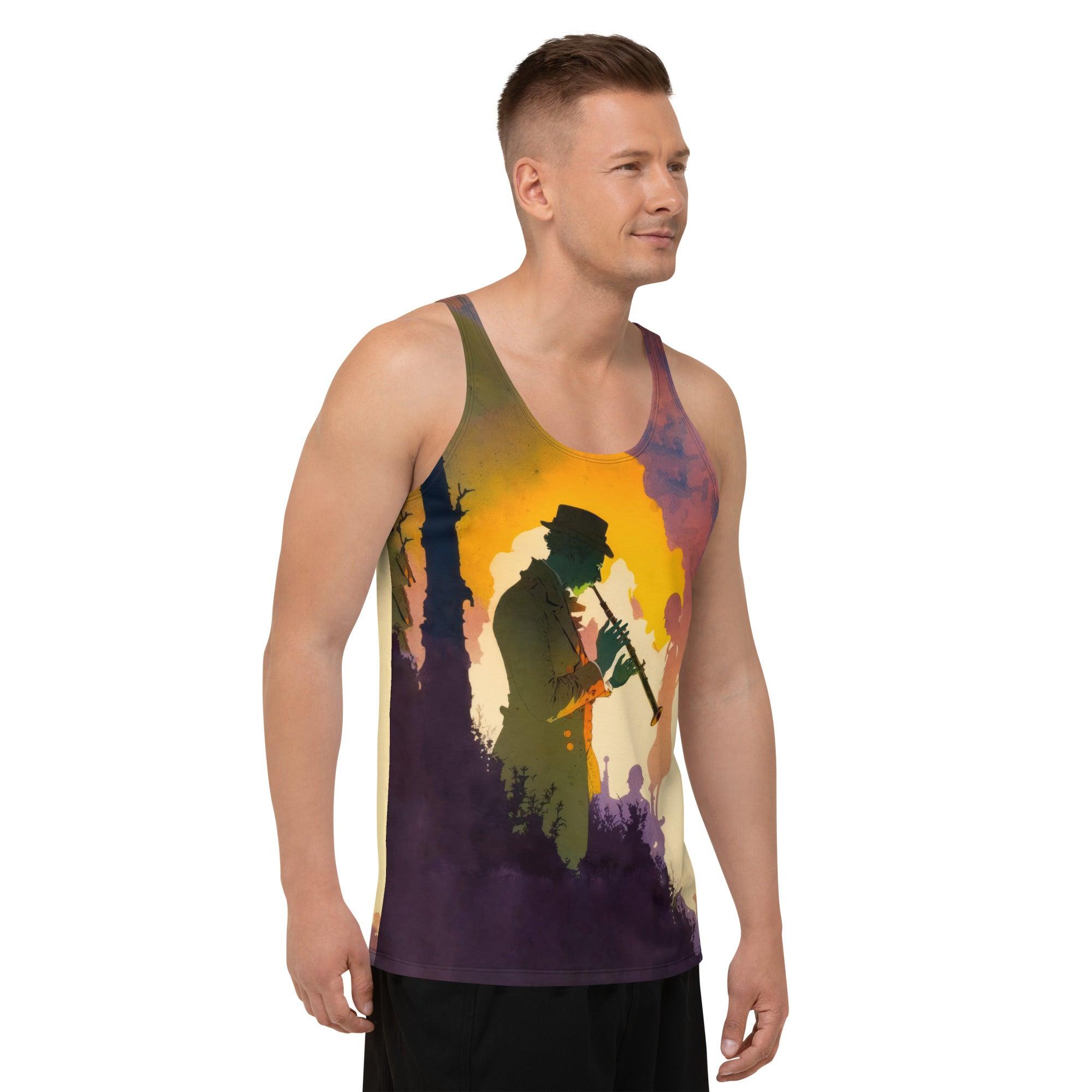 Drumbeat Pulse Men's Music Tank Top - Beyond T-shirts