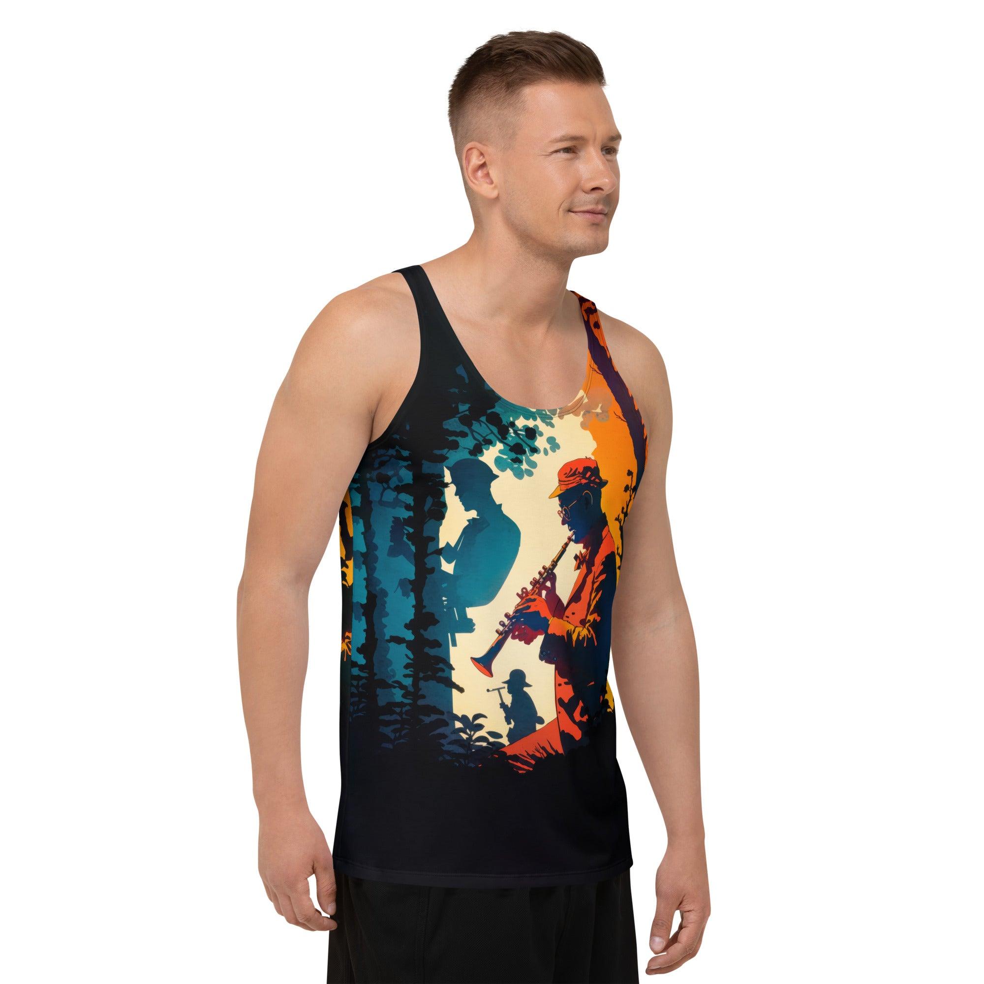 Headphones Symphony All-Over Print Tank Top - Beyond T-shirts