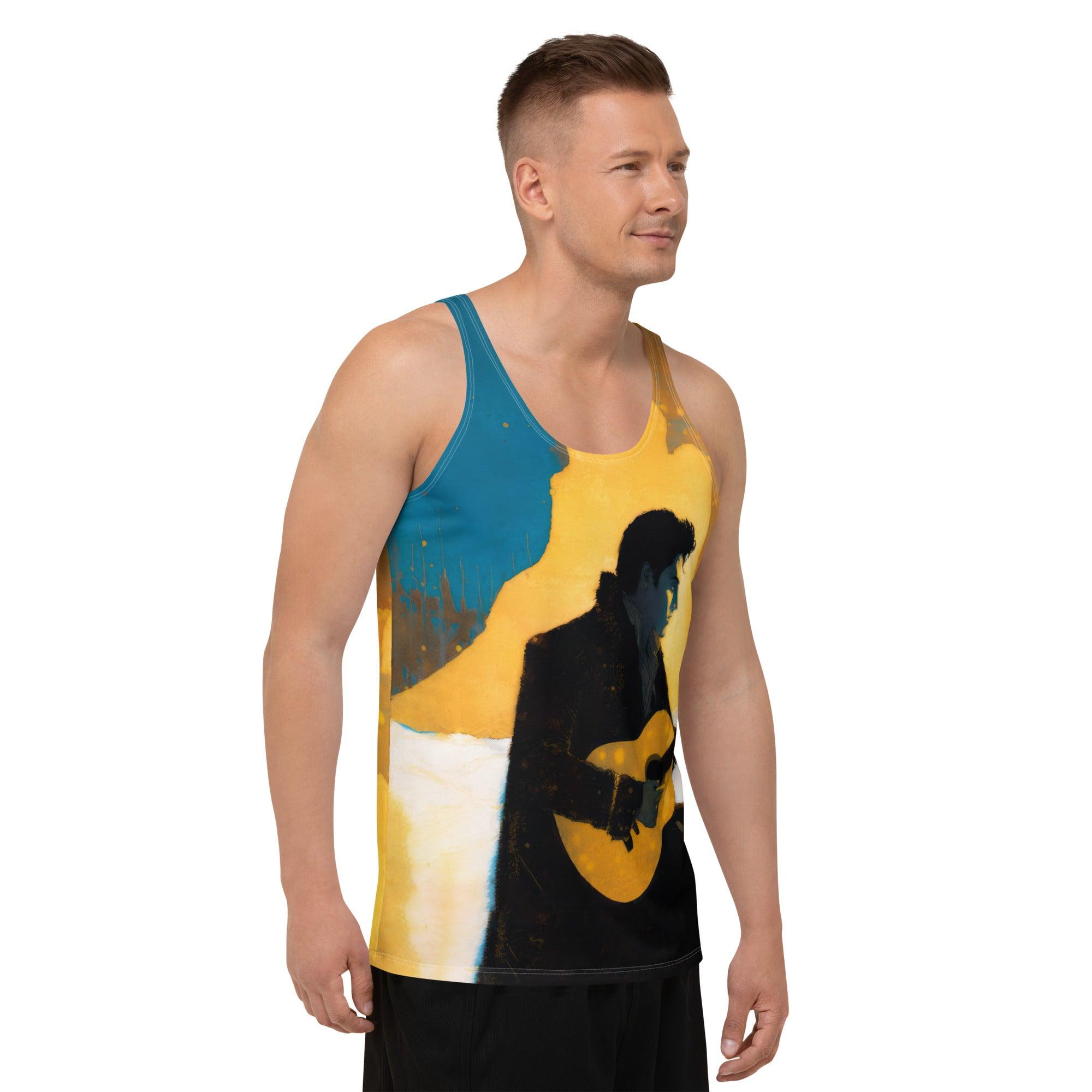 Musical Notes Men's Tank Top - Artistry in Every Stitch - Beyond T-shirts