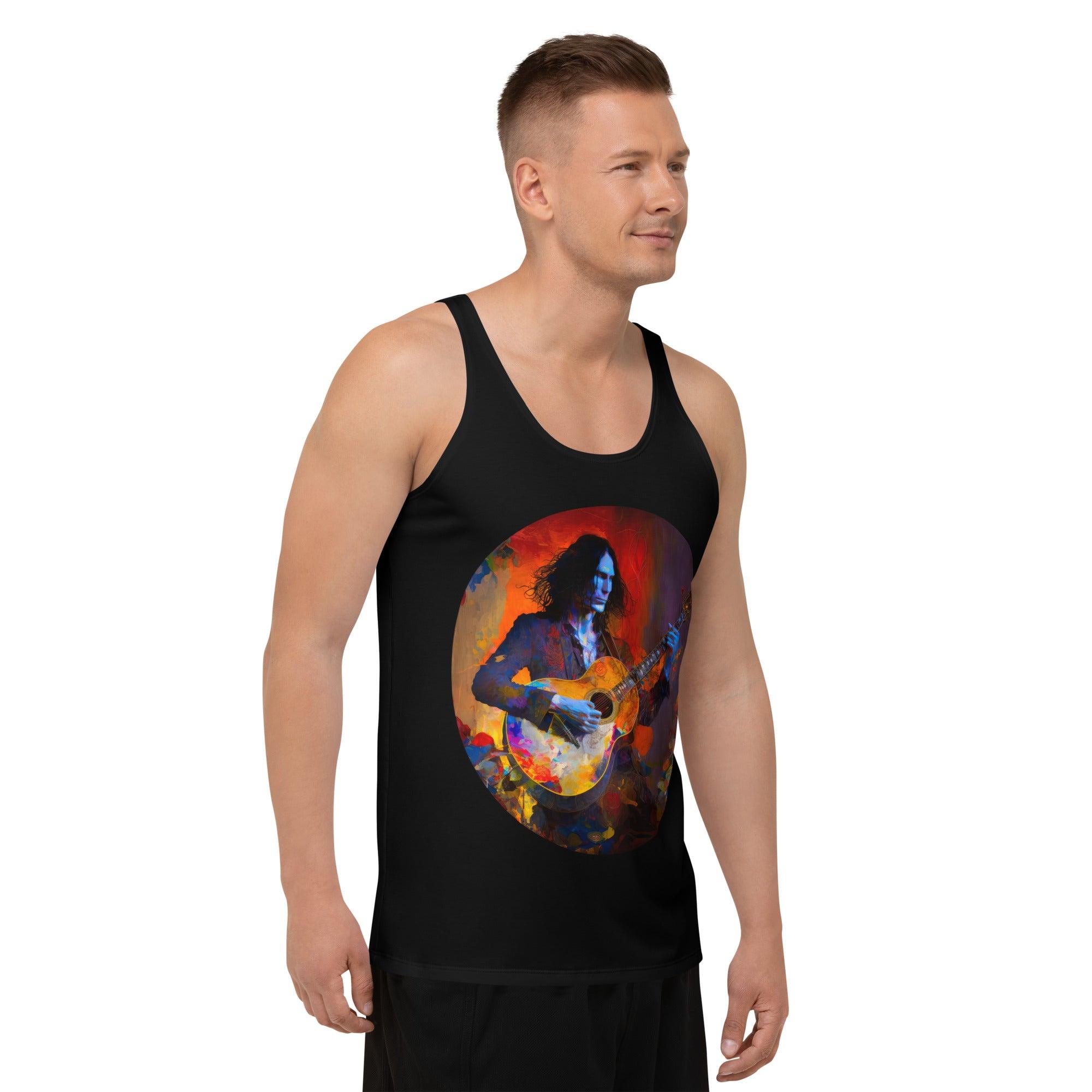 Groove-Ready Men's All Over Print Tank Top - Beyond T-shirts