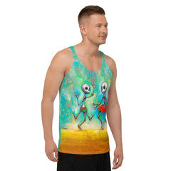 Skeleton Dance Party Men's All-Over Print Tank Top - Beyond T-shirts