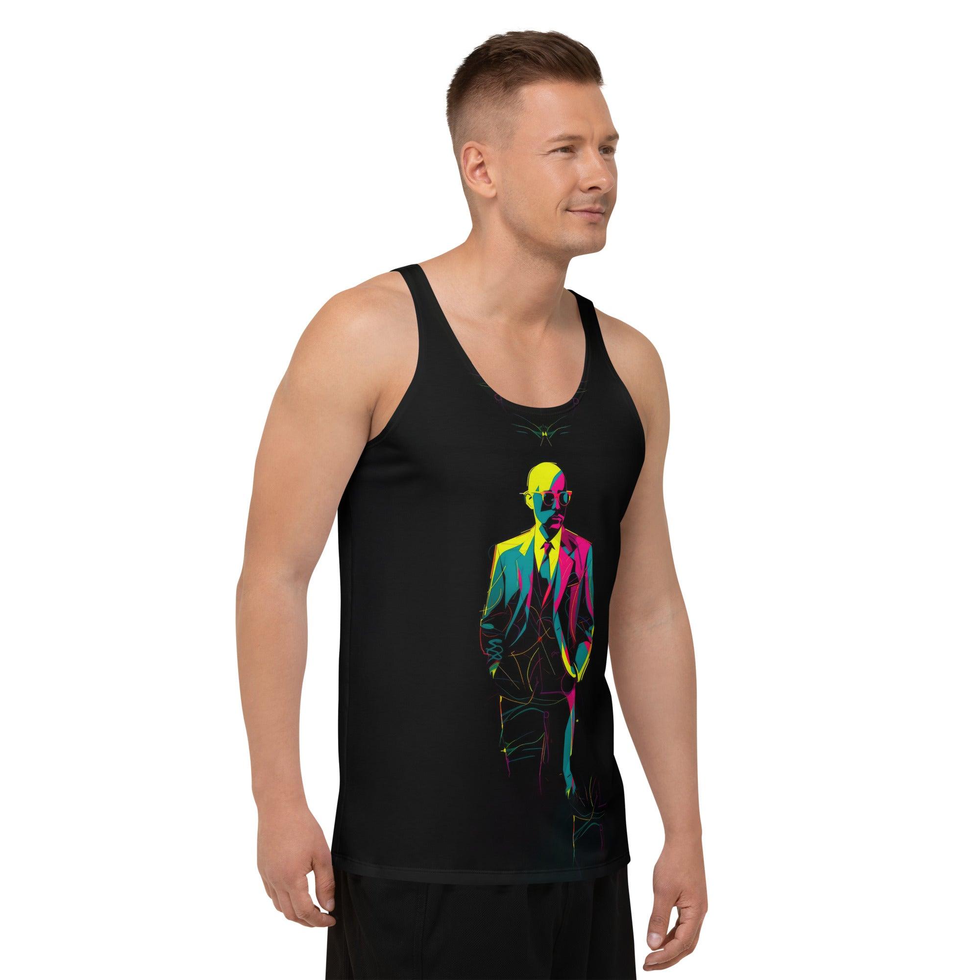 Minimalist Geometric Vibes Men's All-Over Print Tank Top - Beyond T-shirts