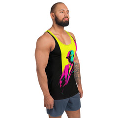 High-Fashion Extravaganza Men's All-Over Print Tank Top - Beyond T-shirts