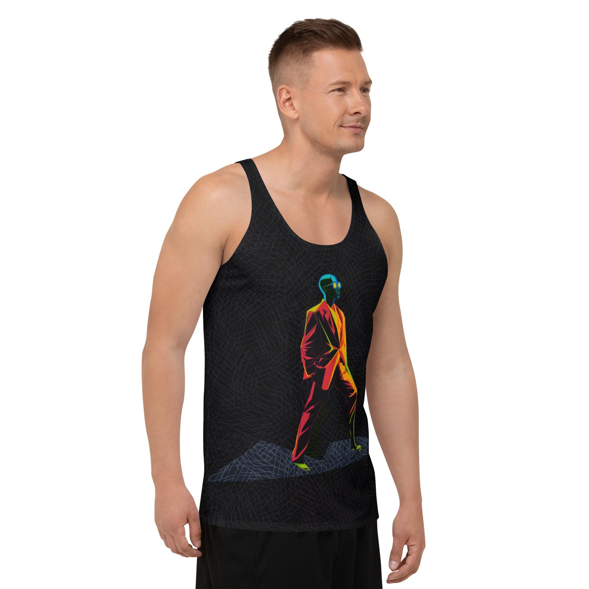 Whimsical Fashionista Men's All-Over Print Tank Top - Beyond T-shirts