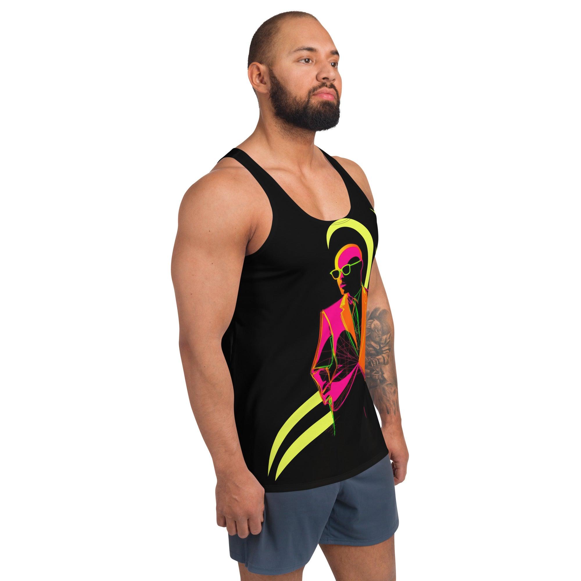 Abstract Art Fusion Men's All-Over Print Tank Top - Beyond T-shirts