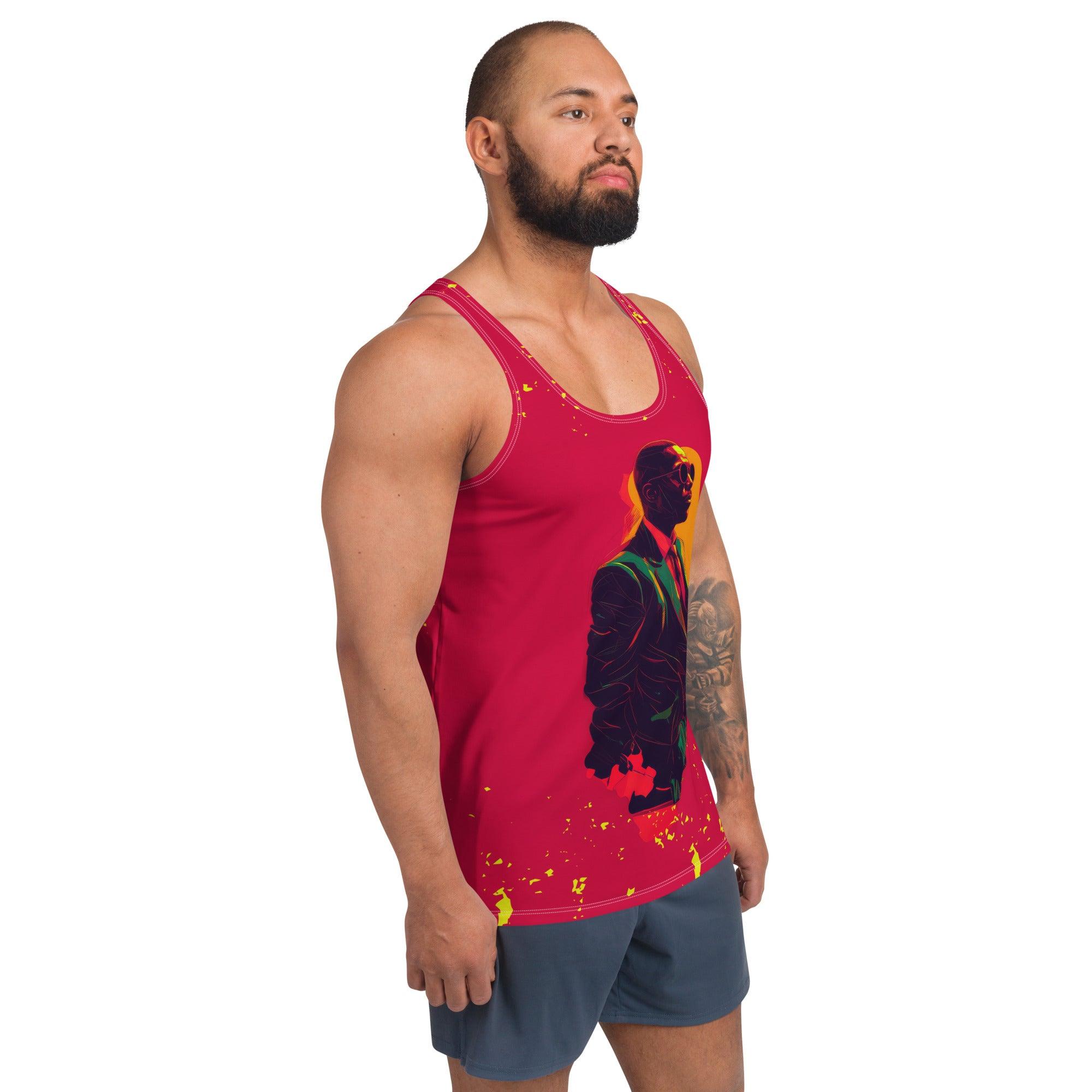 Urban Street Style Men's All-Over Print Tank Top - Beyond T-shirts