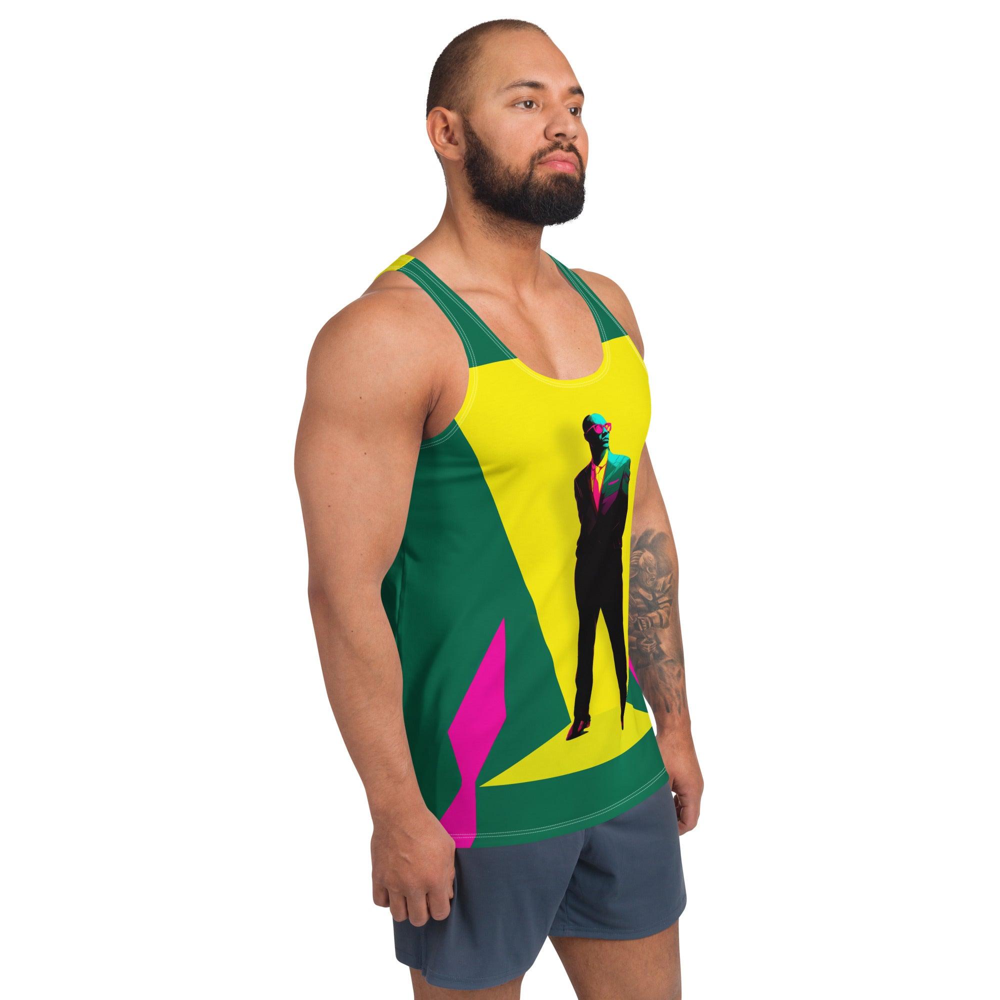 Fashion Forward Fusion Men's All-Over Print Tank Top - Beyond T-shirts