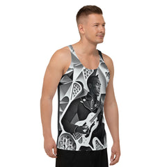 Acoustic Aura All-Over Print Men's Tank Top